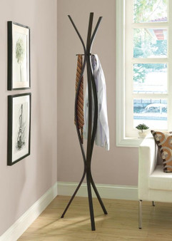 Coat Rack - 72"H - Cappuccino Metal Contemporary Style (I 2016)