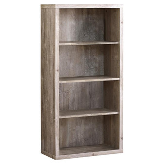 Bookcase - 48"H - Taupe Wood Grain - Adjustable Shelves (I 7406)