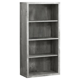 Bookcase - 48"H - Grey Wood Grain - Adjustable Shelves (I 7405)