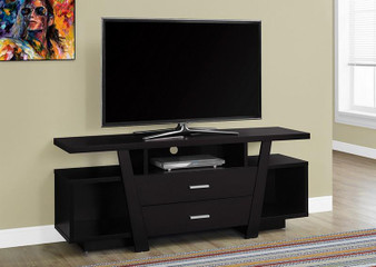 Tv Stand - 60"L / Cappuccino With 2 Storage Drawers (I 2720)