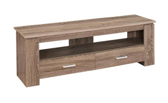 Tv Stand - 48"L - Dark Taupe With 2 Storage Drawers (I 2602)