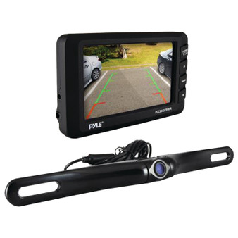 4.3" Lcd Monitor & Wireless Backup Camera With Parking/Reverse Assist System (PYLPLCM4375WIR)