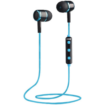 Bluetooth(R) Isolation Earbuds With Microphone & Remote (Blue) (NAXE950BLKBLU)