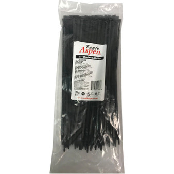 Temperature-Rated Cable Ties, 100 Pk (Black, 11") (EAS500233)