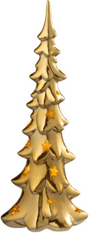 12.6" Ceramic Tree With Led Lights Pack 1/8-Reshippable Inner Box (Pack Of 2) (PG11-17BC09-1)