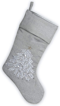 14" X 19" Silver Stocking Withxmas Design-Pack 0/50- Reshippable Mailer Bag (Pack Of 3) (RAC-S40982A-1)