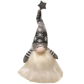Lighted Beard Christmas Gnome 7" - 2 Assorted (Pack Of 2)