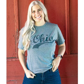 Ohio Swoosh T-Shirt Heather Graphite Medium