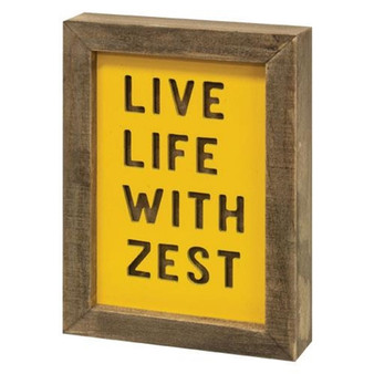 *Live Life With Zest Frame G35319 By CWI Gifts