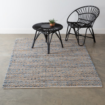 Maui Handwoven Denim Area Rug