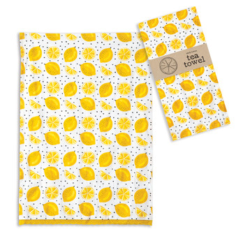 Lemons Tea Towel (Box Of 4)