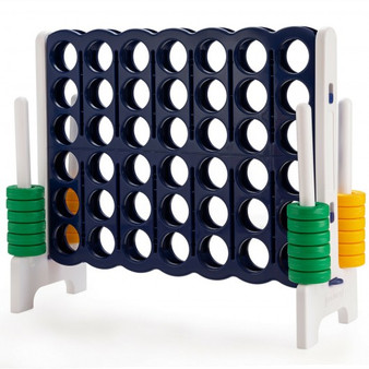 Jumbo 4-To-Score 4 In A Row Giant Game Set Outdoor Indoor Kids Adults Family Fun (SP37378)