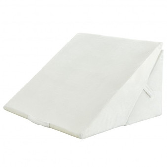 Adjustable Memory Foam Reading Sleep Back Support Pillow-White (HT1141WH)