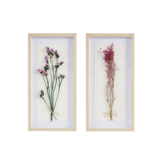 Avant Garden Floral Natural Shadowbox 2 Piece Set MP95B-0262