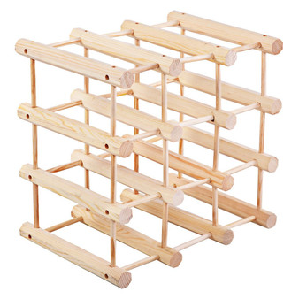 Wooden Bottle Rack Wine Holder For 12 Bottles (Pack Of 2) (HW51141)