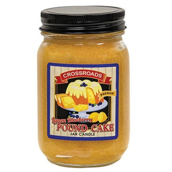 CWI Lemon Blueberry Pound Cake Pint Jar Candle "G00589"