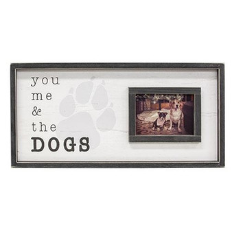 CWI You Me & The Dogs Photo Frame 12"X24" "G13412"