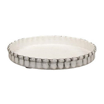 CWI Shabby Chic Fluted Candle Pan 4" "G55590DW"
