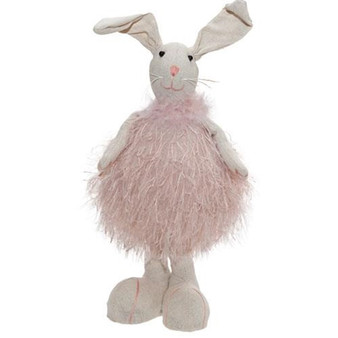 CWI Fuzzy Pink Standing Bunny "GADC2859"