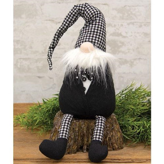 CWI Black & White Buffalo Check Tuxedo Gnome "GADC2981"