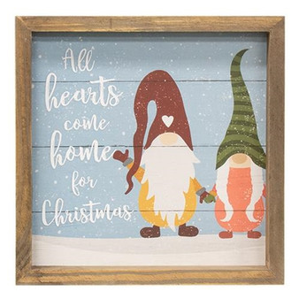 All Hearts Come Home Gnome Slat Frame G35630