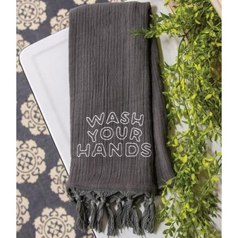 *Wash Your Hands Hand Towel G54024 By CWI Gifts