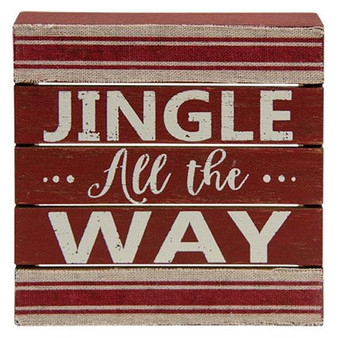 Jingle All The Way Pallet Box Sign G91018