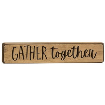 Gather Together Engraved Block 9" G983 By CWI Gifts