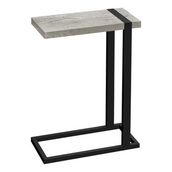 Accent Table - Grey Reclaimed Wood-Look - Black Metal (I 2858)