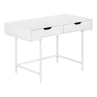 Computer Desk - 48"L - White - White Metal (I 7554)