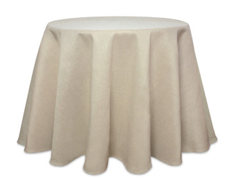 Round Table Cloth 96"D Jute 65368DS