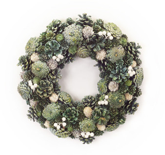 Pine Cone Wreath (Set Of 2) 13"D Cones 76670DS