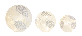 Pine Cone Globes/Timer (Set Of 3) 4.5"H, 6"H, 8"H Glass 76908DS