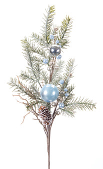 Pine Spray With Ornaments (Set Of 12) 31"H Plastic 77614DS