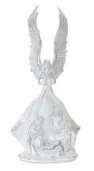 Angel W/Holy Family 19"H Resin 80009DS