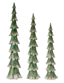 Tree (Set Of 3) 17.5"H, 20"H, 23.75"H Resin 80565DS