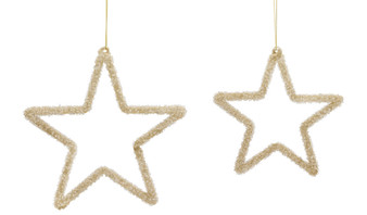 Star Ornament (Set Of 4) 7"H, 8.5"H Glass 80901DS