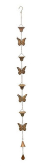 Butterfly Rain Chain 61.5"L Iron 82233DS