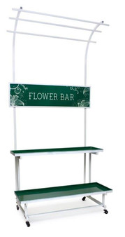 Flower Bar Cart 40.5"L X 6.5'H Metal 82435DS