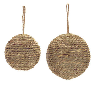 Rope Ball Ornament (Set Of 2) - (Pack Of 6) 62163