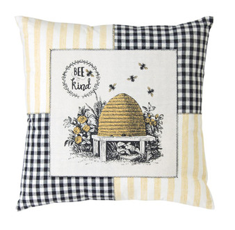 Bee Pillow (Set Of 2) 18" Polyester 78784DS