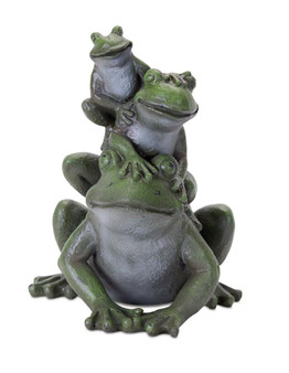 Frog Stack (Set Of 2) 7" X 9"H Resin 78565DS