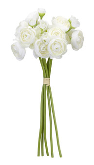 Ranunculus Bouquet (Set Of 12) 11"H Polyester/Plastic 78380DS