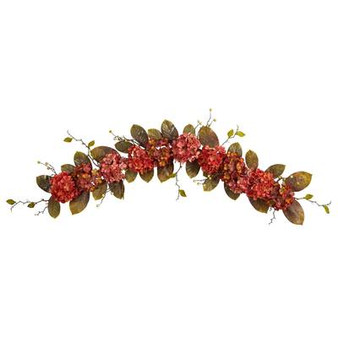6' Fall Hydrangea And Berry Artificial Autumn Garland (W1227)
