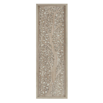 Laurel Branches Carved Wood Panel Wall Décor MP95B-0275