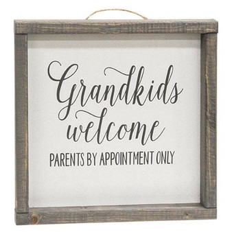 Grandkids Welcome Framed Sign G121224