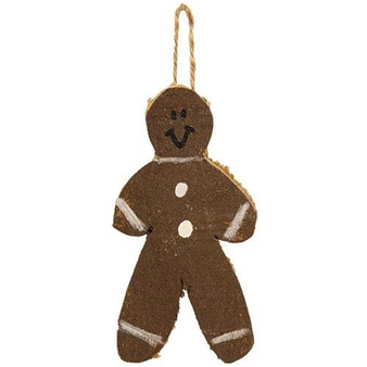 Rustic Wood Baby Gingerbread Ornament G21427 By CWI Gifts