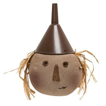 Funnel Scarecrow Head Doll GCS38108 By CWI Gifts