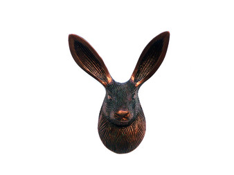 Antique Copper Decorative Rabbit Hook 5" A-9037A-AC