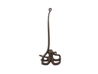 Rustic Copper Cast Iron Octopus Bathroom Extra Toilet Paper Stand 19" K-8315-rc-T